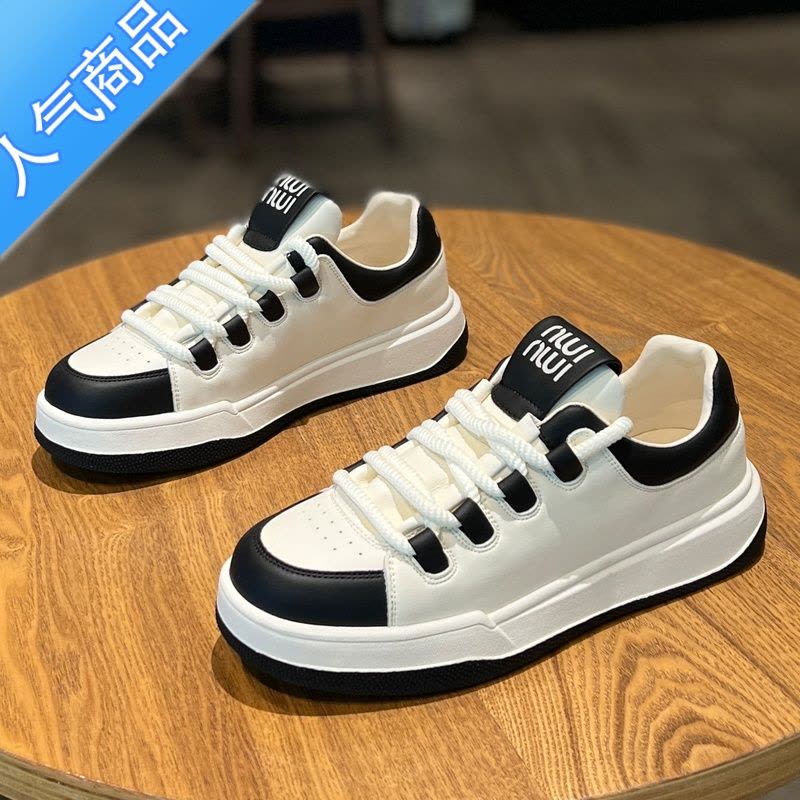 SUNTEK韩版网红板鞋女平底薄款透气小白鞋2023年新款粉色休闲鞋图片