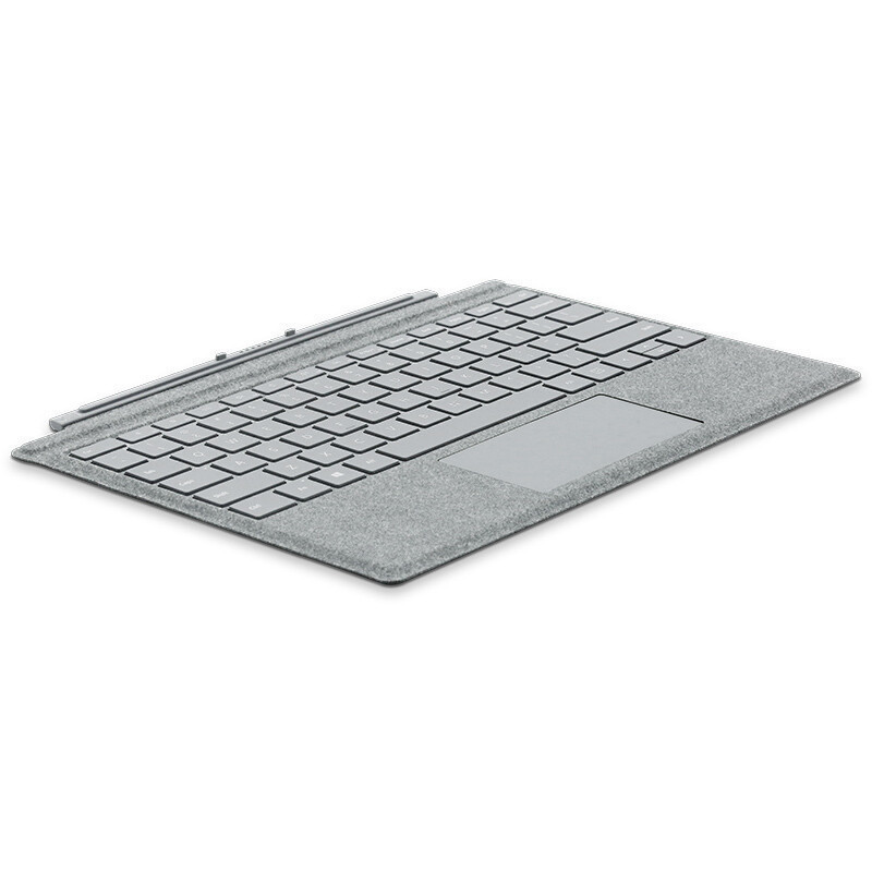 微软（Microsoft）Surface Pro 特制版专业键盘盖 机械键盘（亮铂金）轻薄防摔