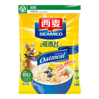 西麦 纯燕麦片380g/袋 即食免煮 无蔗糖 冲饮麦片 营养谷物早餐饱腹代餐