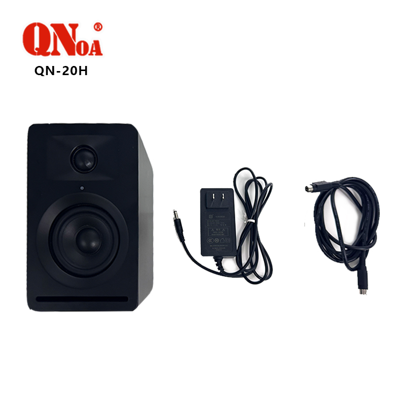 启诺QN-20H 桌面有源蓝牙音箱 导播室演播厅会议监听音箱 黑色 台高清大图