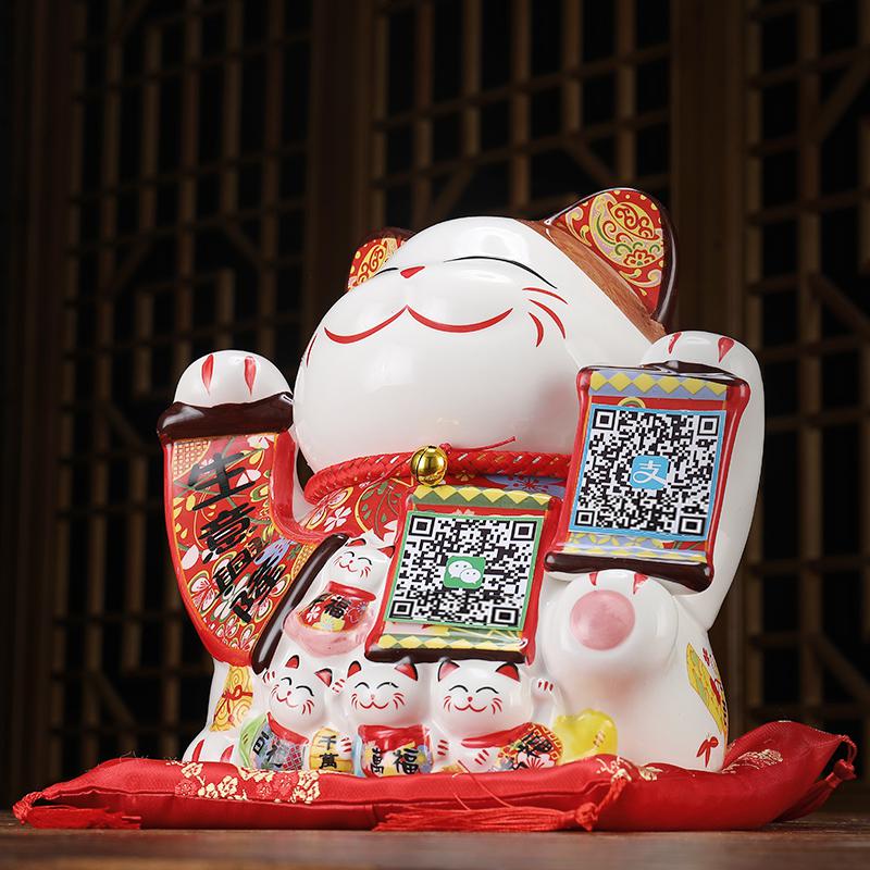 美帮汇猫摆件开业礼品店铺饭店服装店开张送礼收银台客厅发财猫高清大图