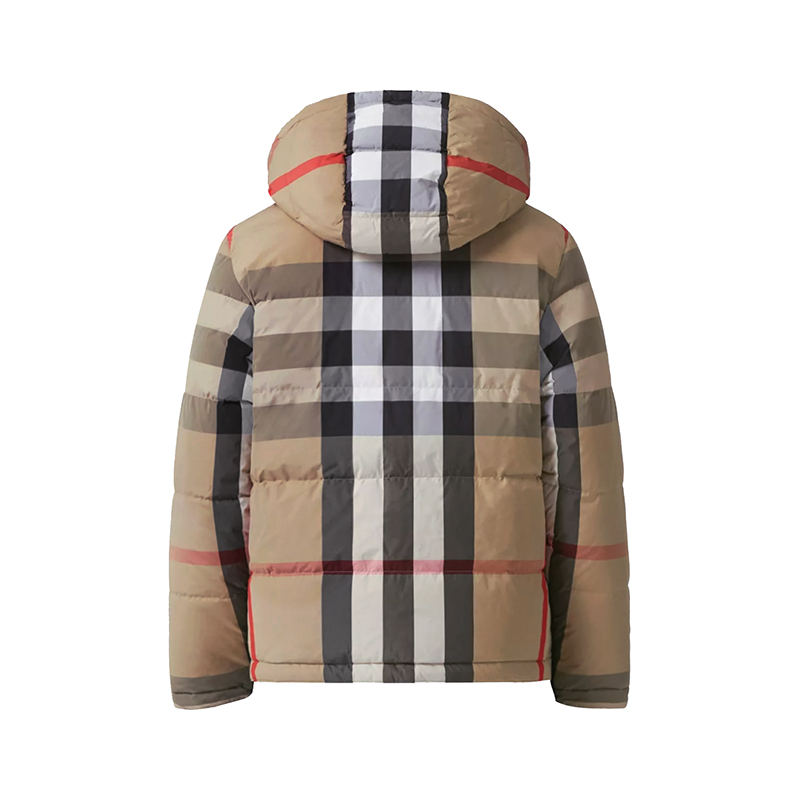 博柏利burberry男款双面穿鸭绒连帽羽绒服夹克外套8064291