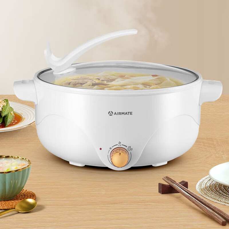 艾美特(AIRMATE) CR1204 多功能蒸笼电火锅 4L多功能一体蒸笼电火锅高清大图