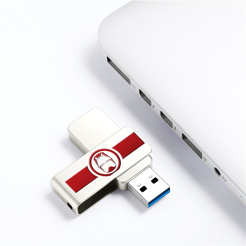爱国者(aigo)U330漫威正版授权金属u盘 64GB 车载优盘手机电脑两用高速正品创意定制旋转u盘