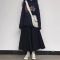 色半身裙女春夏外穿长裙2021新款高腰显瘦a字裙中长款黑色裙子