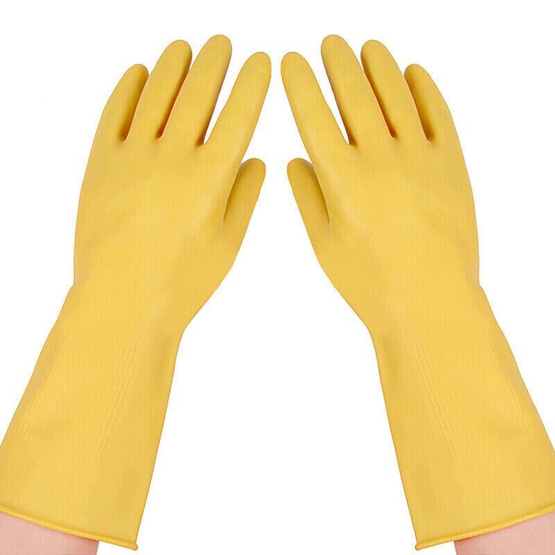 乳胶手套胶手套耐磨耐用洗碗手套防水耐磨加厚牛筋手套不伤手神器