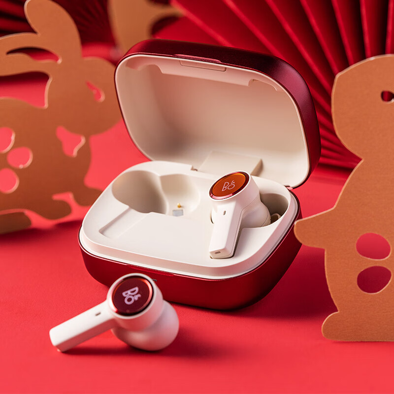 B&O Beoplay EX全新上市 主动降噪真无线蓝牙耳机 bo无线充电耳机 Lunar Red 霓裳红 新年款高清大图