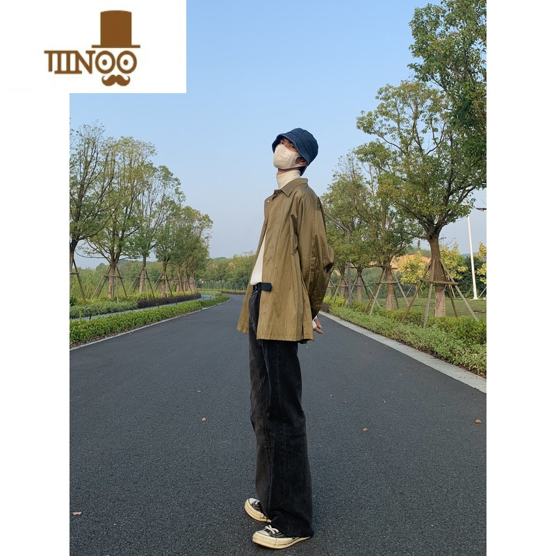 YANXUGZ37|2021四季款新品 韩版撞色扎染渐变微喇叭休闲牛仔裤