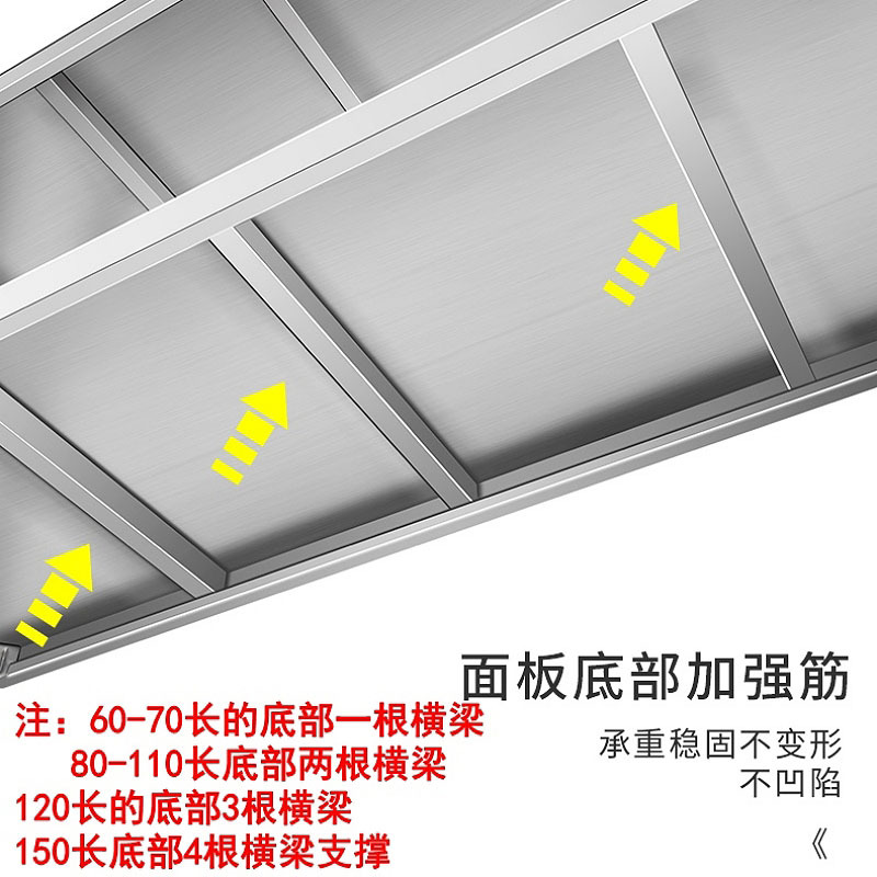 戴劲厨房置物架不锈钢落地三层微波炉烤箱厨柜收纳储物架子 180*50