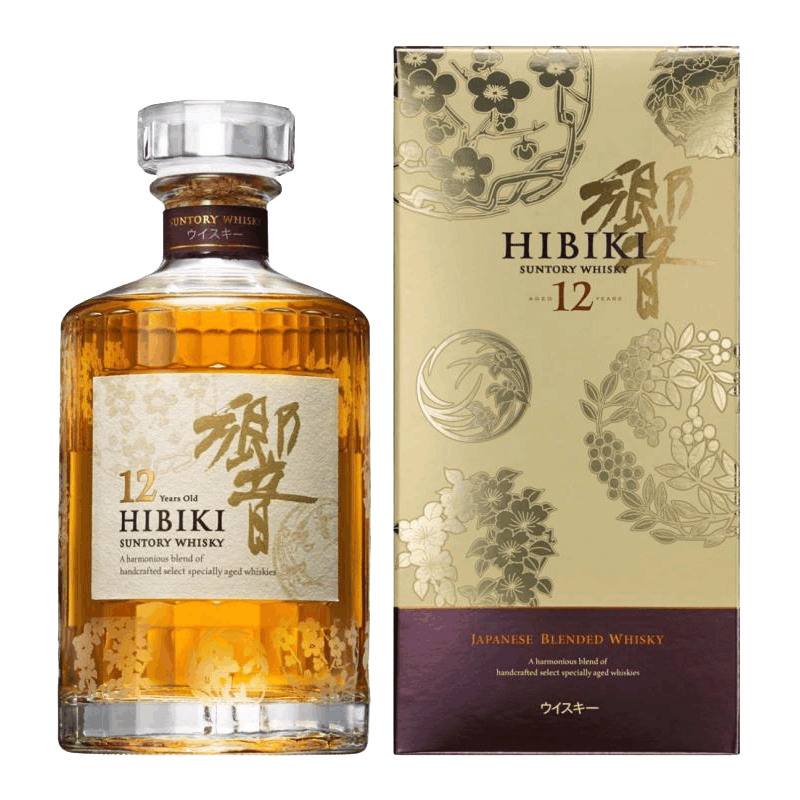 响(HIBIKI) 日本原装进口调配型威士忌洋酒12年花鸟风月限量版700ml 单