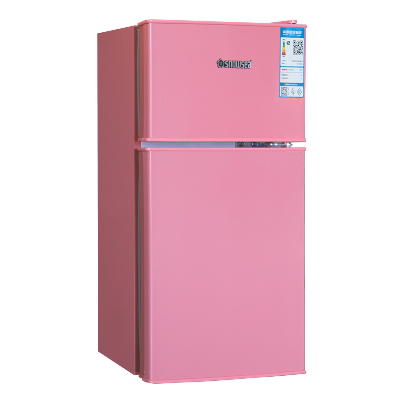 香雪海迷你冰箱粉色电冰箱冰箱双门家用小冰箱小冰箱迷你公寓宿舍bcd