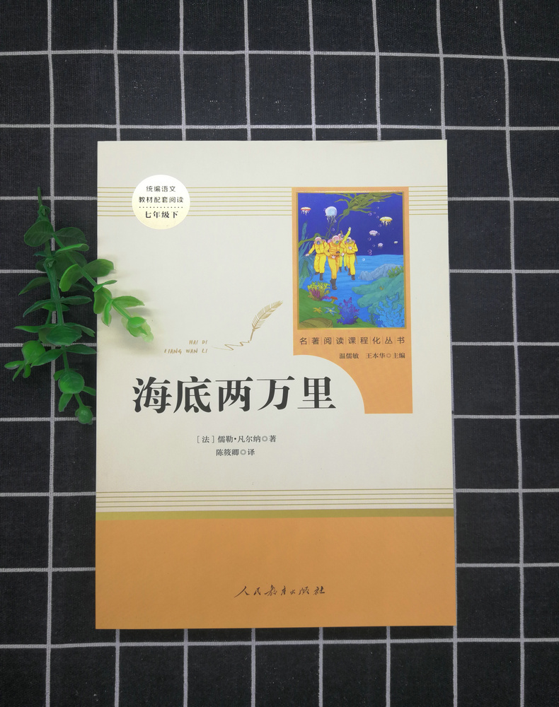 [醉染正版]正版书海底两万里儒勒·凡尔纳著青少版原版人民教育出版社初中生七年级下册语文必读课外名著书目初一阅读世界小说故高清大图