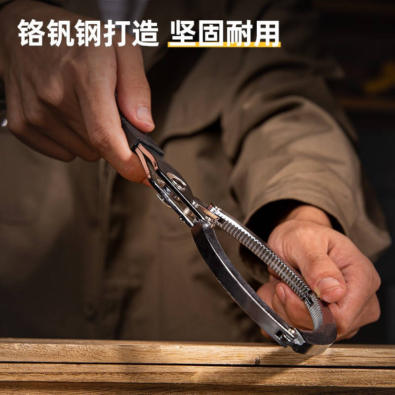 得力DL7410滤清器扳手10寸(银)(把)高清大图
