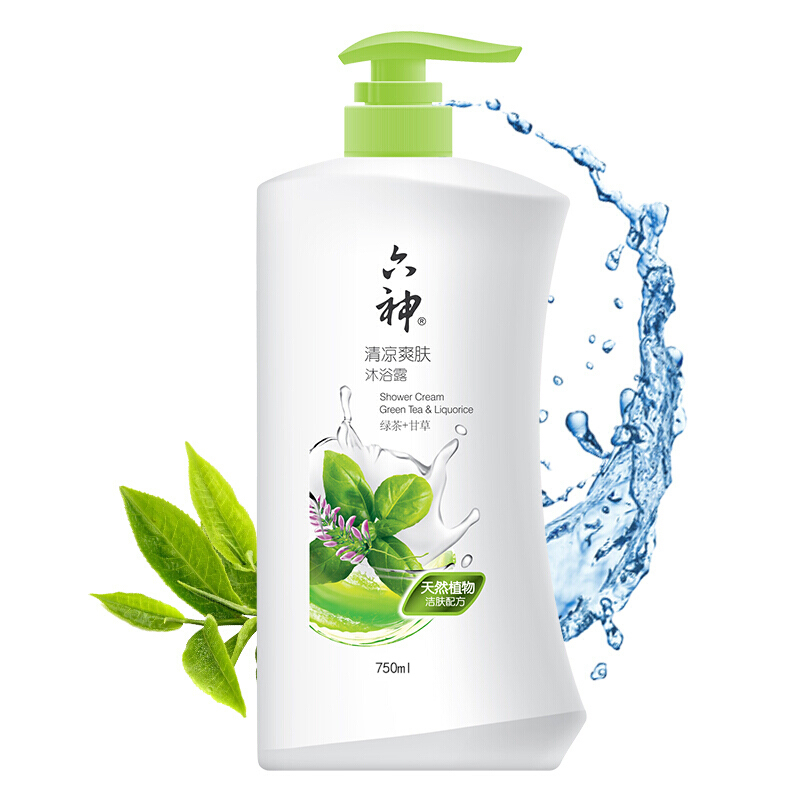六神-清凉爽肤 沐浴露750ml