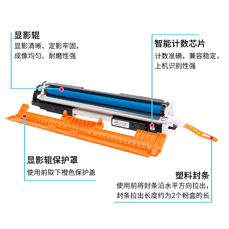 京纪人适用佳能CRG-329粉盒 LBP7010C墨盒7018C 彩色打印机碳粉盒 佳能329成像鼓 佳能7010成像鼓