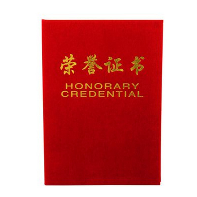 得力 7577 荣誉证书 绒面会议年终表彰个人集体颁奖证书