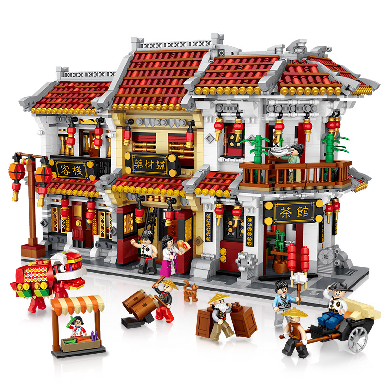 loz俐智小颗粒mini积木拼装玩具中华街宝芝林1024