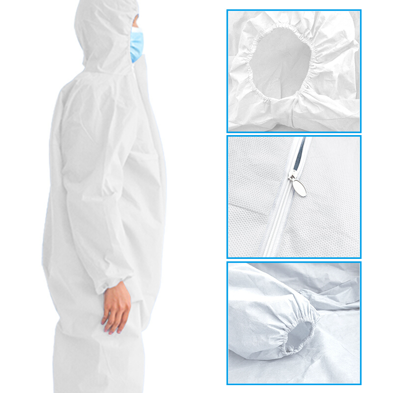 海迪科 一次性医用隔离防护衣 全身无纺布隔离服 B型连体式覆膜隔离防护工作服（不含鞋套）
