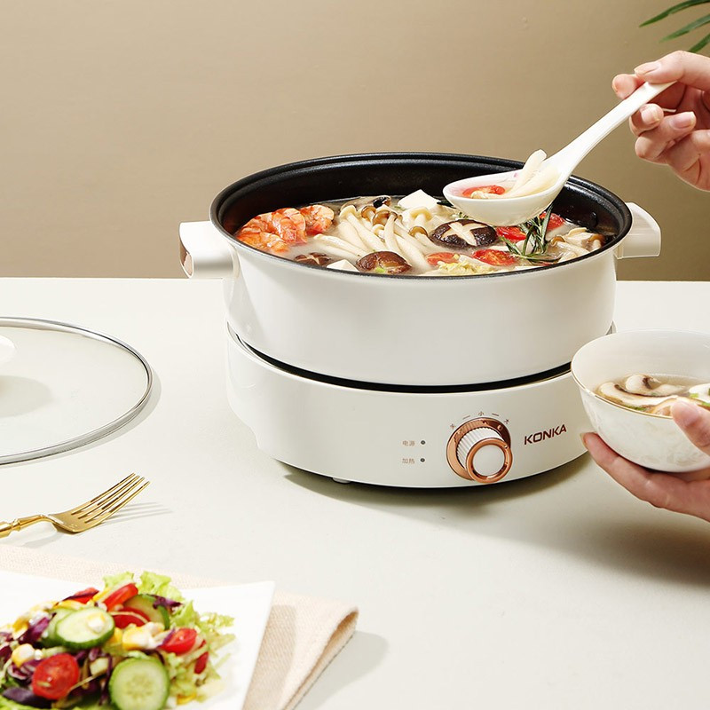 康佳(KONKA) KGHG-1341 电火锅 多功能家用商用高颜值4L大容量高清大图
