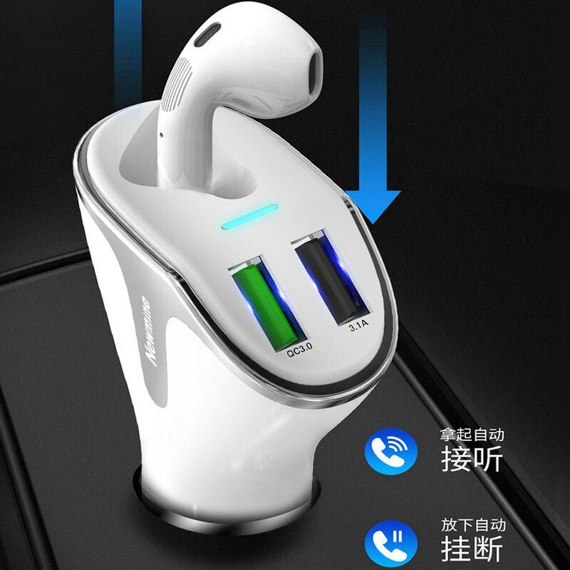 纽曼蓝牙耳机 开车专用 无线单耳自动连接 商务通话耳机 苹果安卓P1升级版