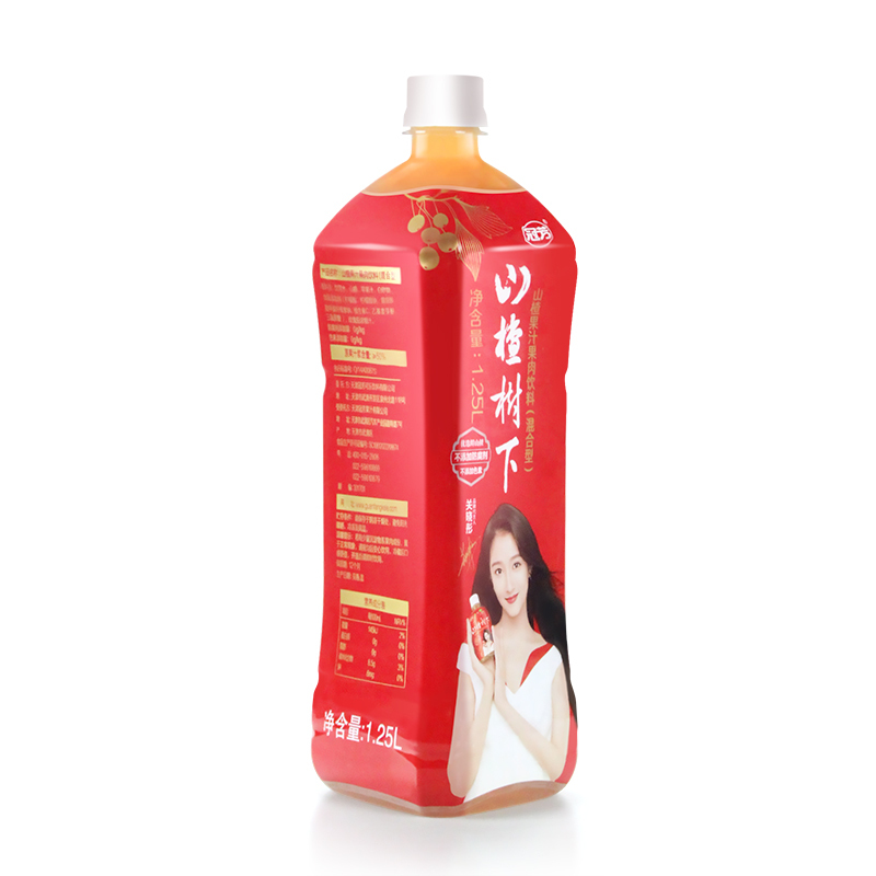 冠芳-山楂树下山楂混合果汁果肉饮料1.25L*6瓶整箱（新老包装随机发货）