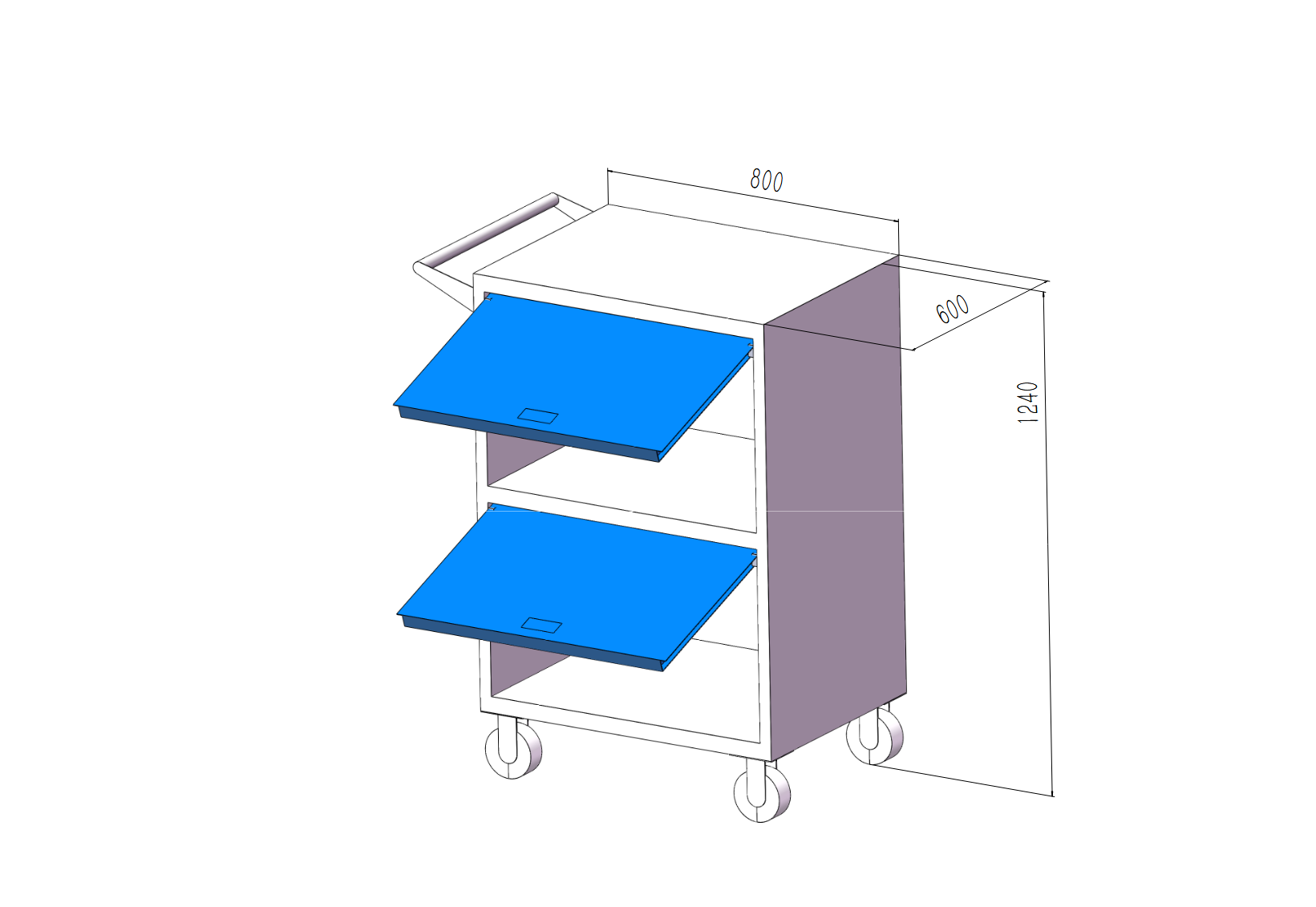 晨以橙工具柜 800*600*1240mm 台高清大图