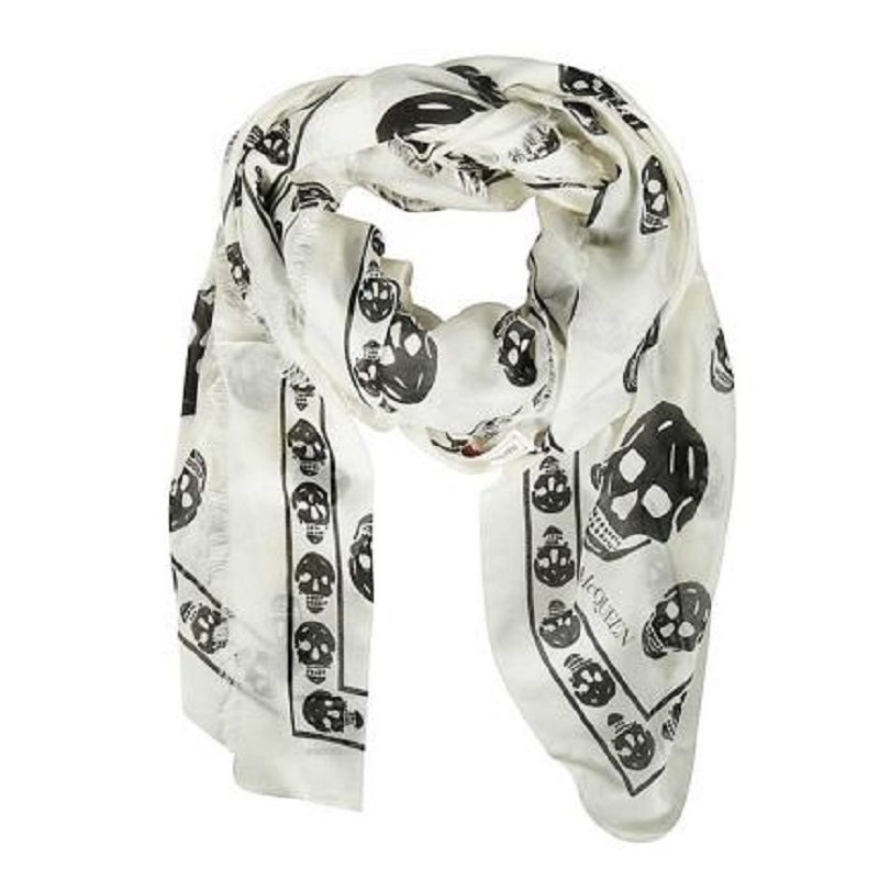 Alexander McQueen 亚历山大·麦昆 女士骷髅头围巾 557717-3943Q-9260
