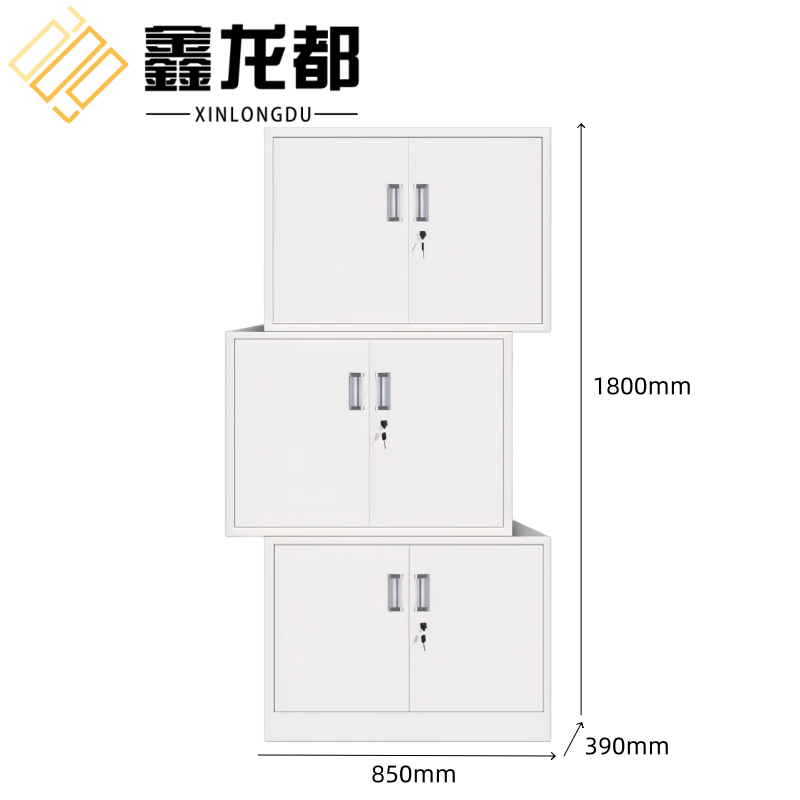 鑫龙都资料柜分体三节高清大图