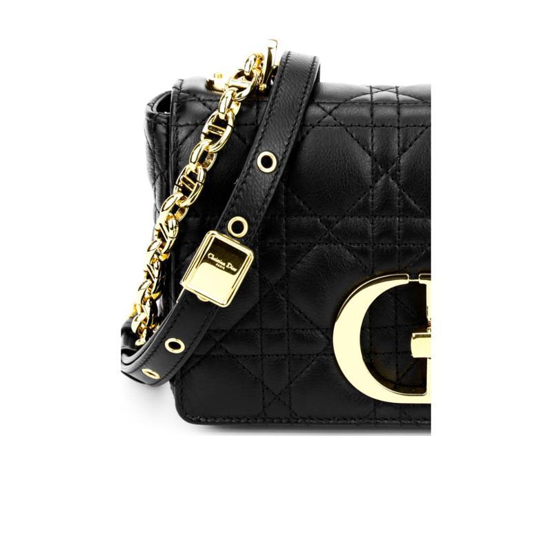 dior迪奥藤格纹缉面线复古斜挎包金属链条肩带小巧便携美国代购女款