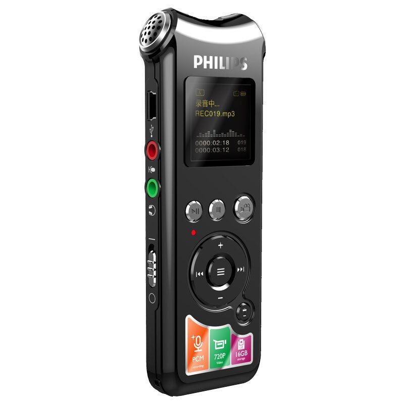 飞利浦(PHILIPS)VTR8010录音录像笔录音笔带摄像头摄像高清降噪小可拍照录像录音器