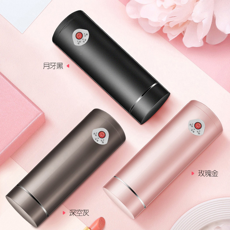 艾仕玛小型便携式电热杯旅行加热水杯电煮杯烧水杯养生电炖杯保温自动