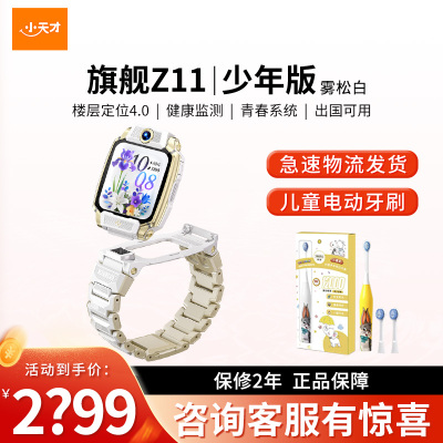 小天才电话手表 Z11 少年版 雾松白