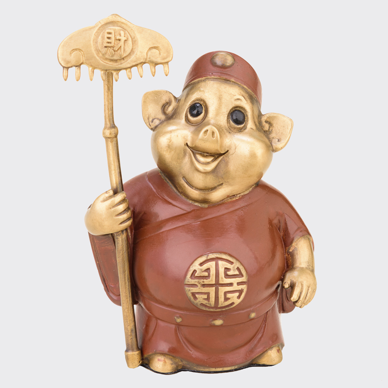 美帮汇猪八戒摆件 铜猪天蓬元帅家居汽车车载车内饰品礼品高清大图