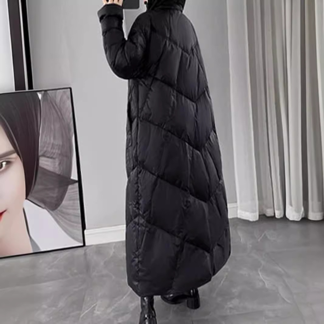 2025年新款大码棉服女冬中长款加厚韩版外套胖MM宽松棉衣潮流棉袄高清大图