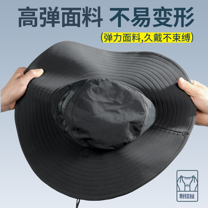 神火GYFM12户外紫外线遮阳帽男女士夏季防晒太阳帽子渔夫钓鱼帽骑行开车防风