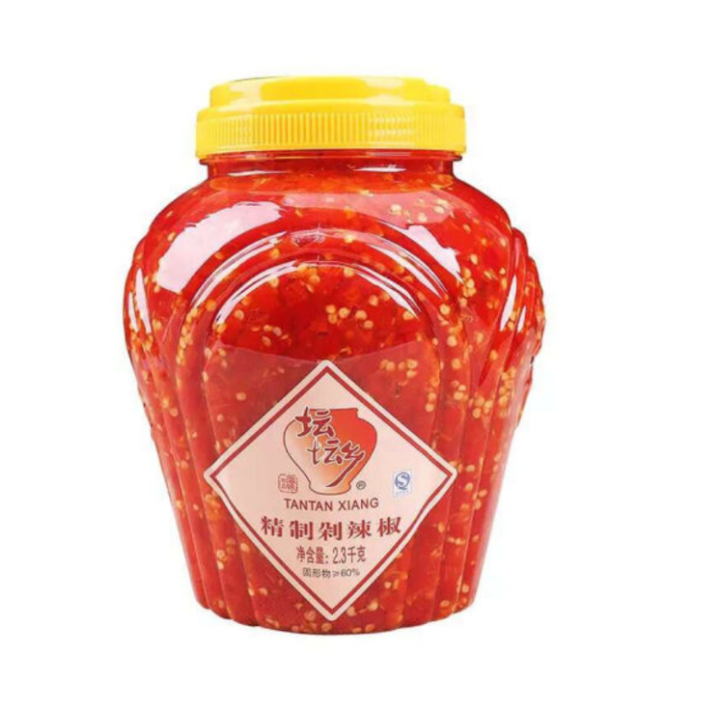 CCSM 湖南特产 坛坛乡精制剁辣椒酱2.3kg剁椒鱼头辣椒酱下饭菜拌饭酱红剁椒调料 (5瓶起订,单拍不发)