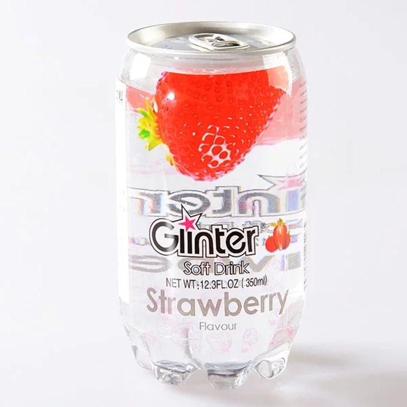 运得牌草莓味含气饮料350ml