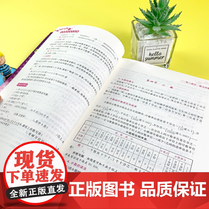 小学数学知识宝典辅导大全 全国通用版 小学生1-6年级数学知识点全收录 数学知识点专项训练 一二三四五六年级强化训练 考高清大图