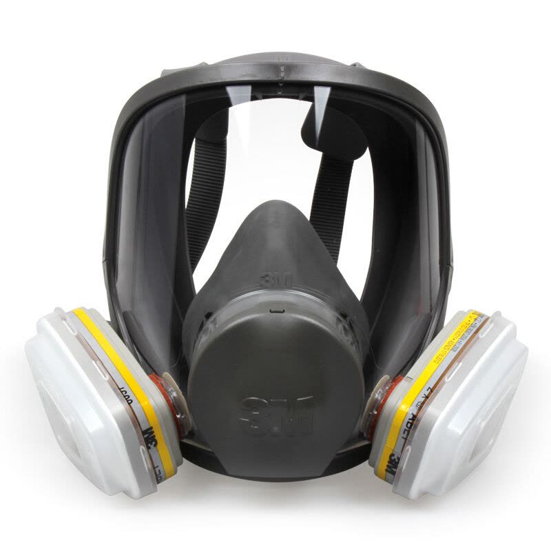 3M 6800配6057 防毒全面具防尘毒七件套多功能防护氯气氯化氢口罩 夏季透气口罩 全面具配6057七件套图片