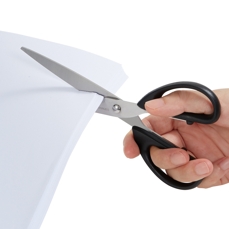 齐心 B2716 加长刀刃美工剪刀 180mm 配高清大图