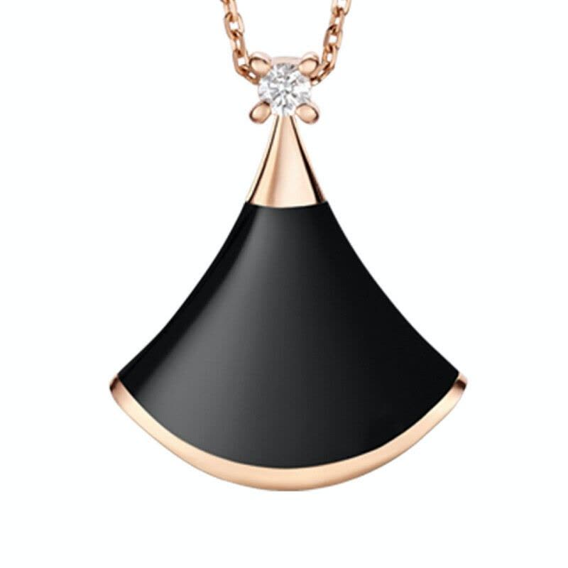 BVLGARI/宝格丽DIVA'S DREAM系列CL857213 350582扇形黑玛瑙镶嵌