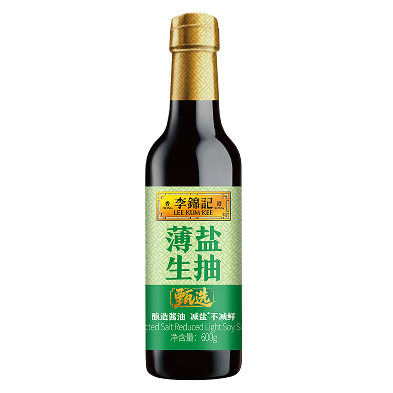 李锦记 甄选薄盐生抽 (600g)HC