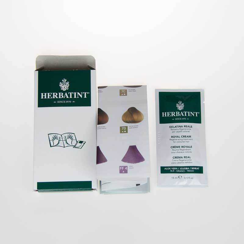意大利Herbatint荷碧汀植物染发剂女遮白染发膏色7M#红褐亚麻色高清大图
