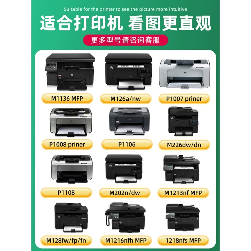齐心(comix)CXZP-388A易加粉激光粉盒 单支打印约1500页 适用惠普P1007 P1106 M1136高清大图
