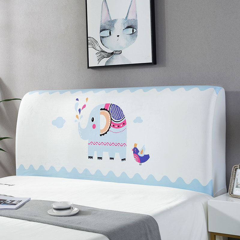 家柏饰(CORATED)床头套罩 床头罩防尘全包软包床头床靠背罩保护套北欧风格简约 斑点猫 60*180CM高清大图