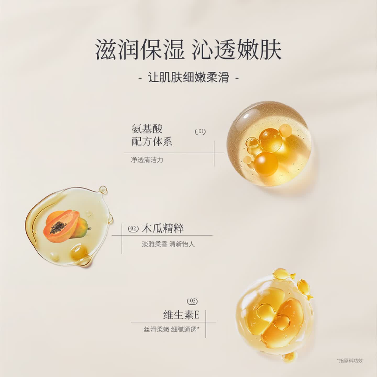 浅香(ASAKA)米酿氨基酸洗发乳夏季洗发水留香控油干爽清洁头皮洗发膏 木瓜氨基酸沐浴露 755g*1瓶高清大图