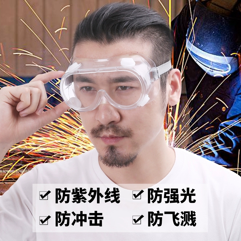 防风沙护目镜男女劳保打磨切割防飞溅骑行防尘防花粉防护眼镜高清大图