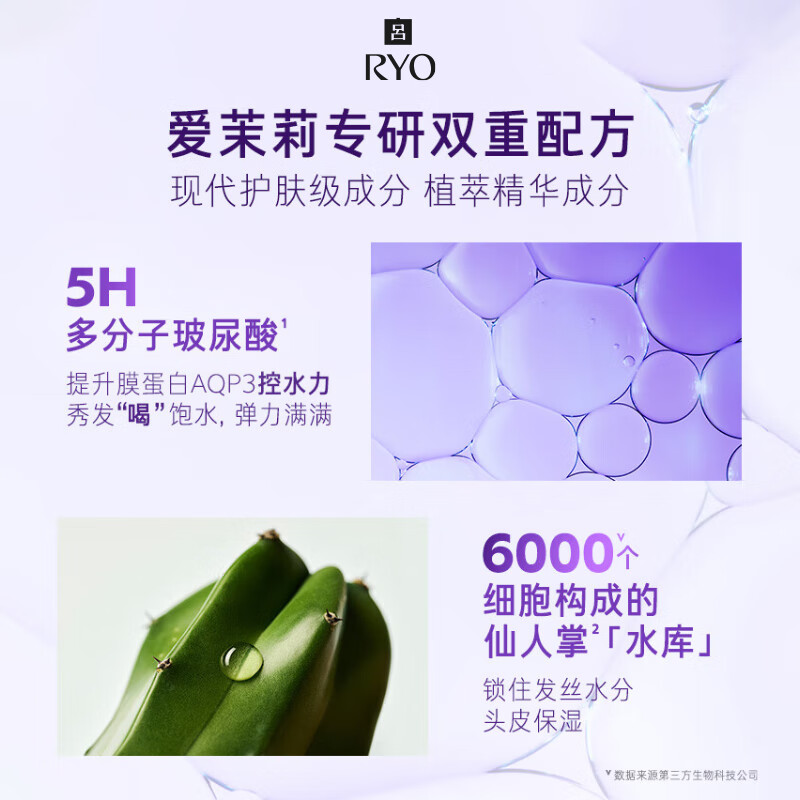 RYO吕玻尿酸水光蓬弹护发乳蓬松弹润水润补水护发素400ml高清大图