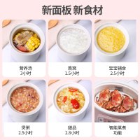小浣熊电炖盅D2-F 1.2L容量多功能家用小型全自动煮粥神器燕窝电炖盅
