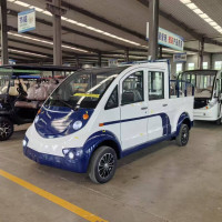 旗聚 电动巡逻车 5座皮卡巡逻车物业保安巡查车